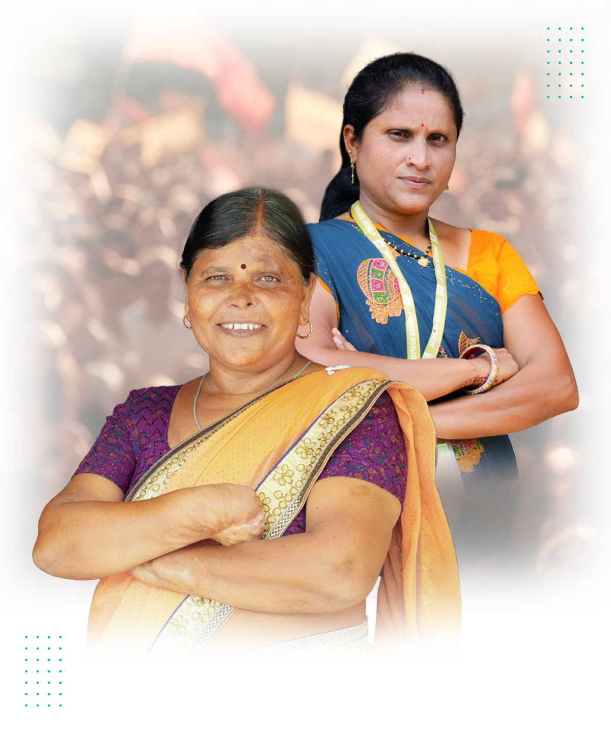 Confident women entrepreneurs supported by SMBG