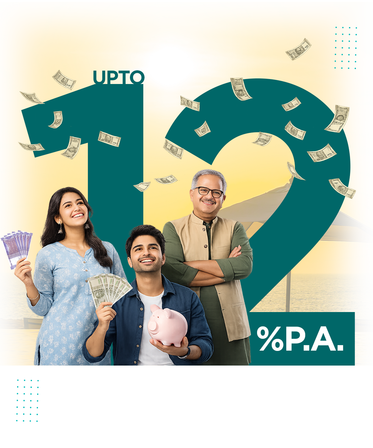 Monthly Income Scheme overview on mobile banking app